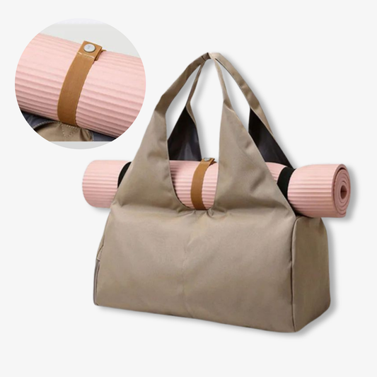 Träningsväska med skofack & yogamattafäste