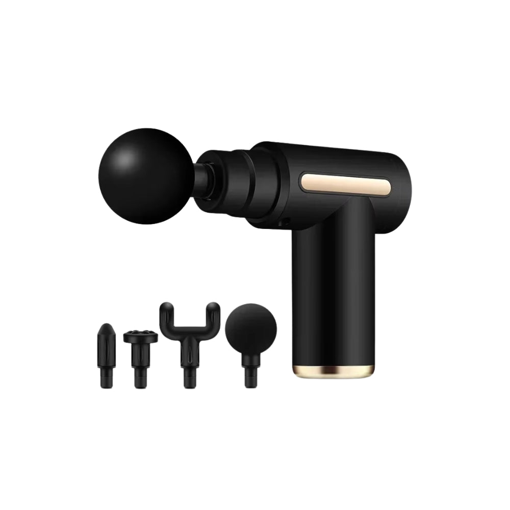 Massagepistol – Med 4 olika massagehuvuden för djupverkande muskelavslappning och återhämtning