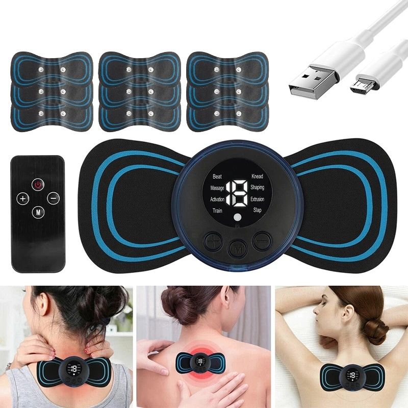 EMS-massagedyna 3 pack/5pack – trådlös muskelstimulans för återhämtning, träning och mensvärk