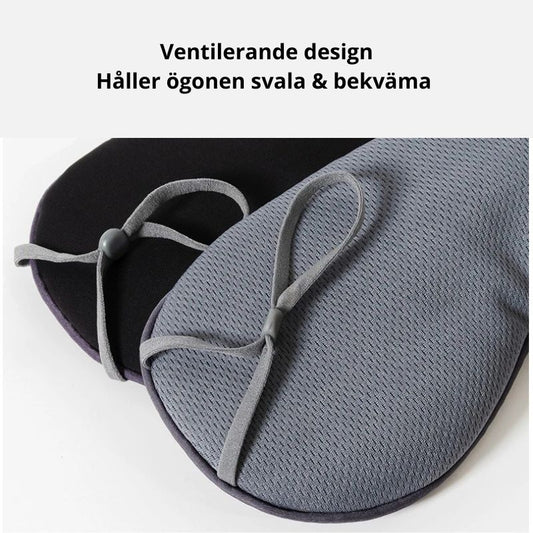Sovmask, ljusblockerande för djupare sömn