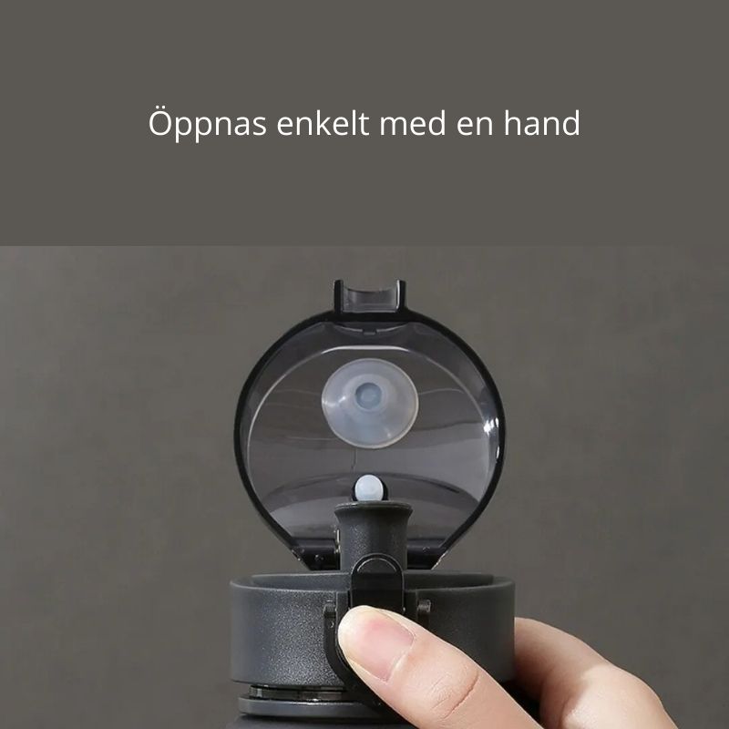 Vattenflaska i stilren och hållbar design – perfekt för träning, kontoret och aktiv livsstil