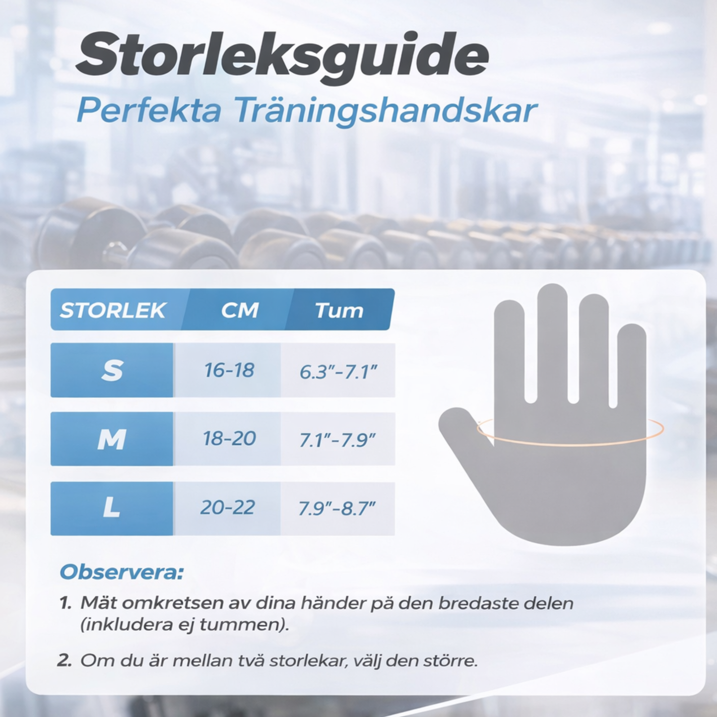 Träningshandskar för gymträning