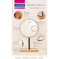 Lanaform Bamboo Mirror – Laddningsbar sminkspegel med LED-belysning och bambudetaljer