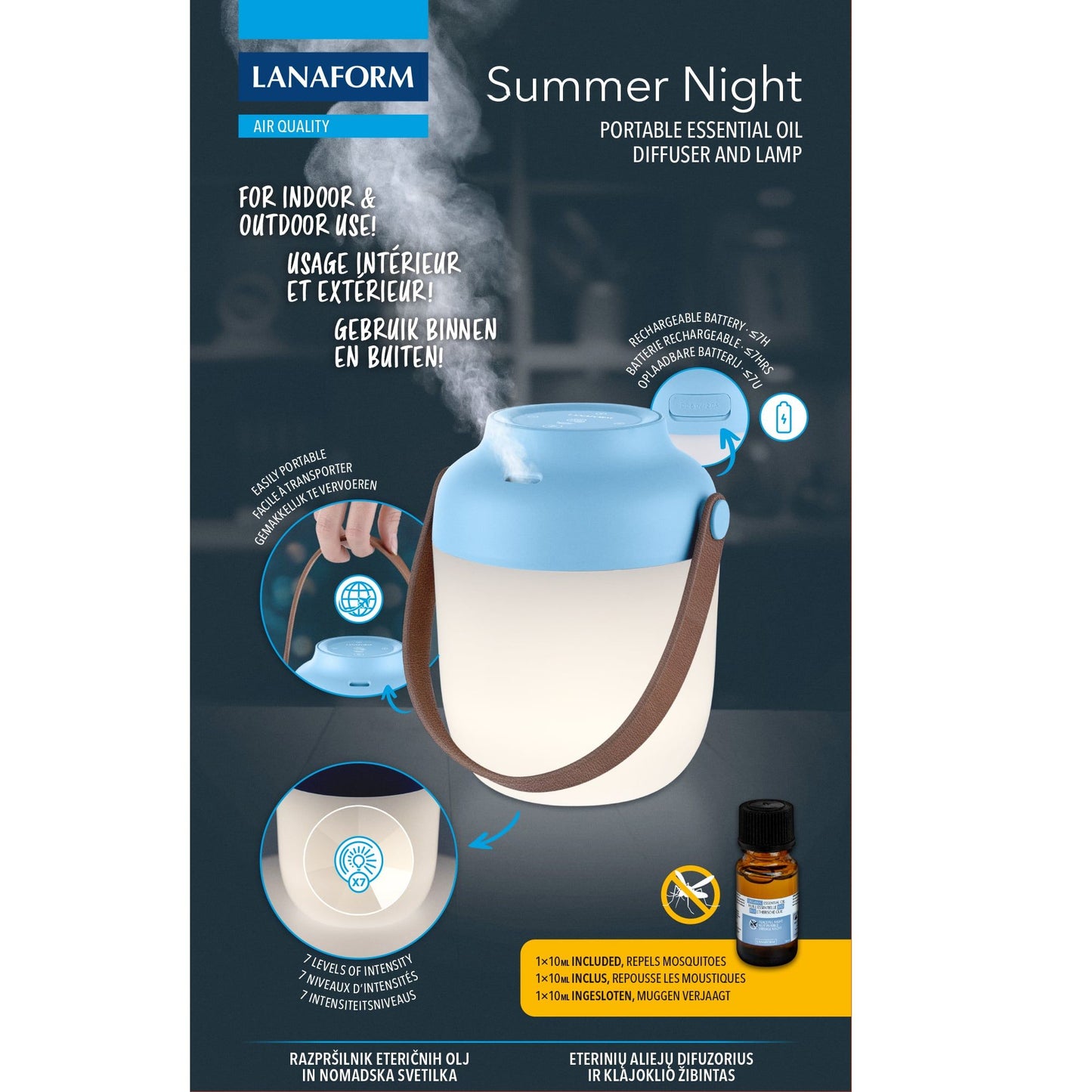 Lanaform Summer Night – doftdiffuser för myggfria sommarkvällar