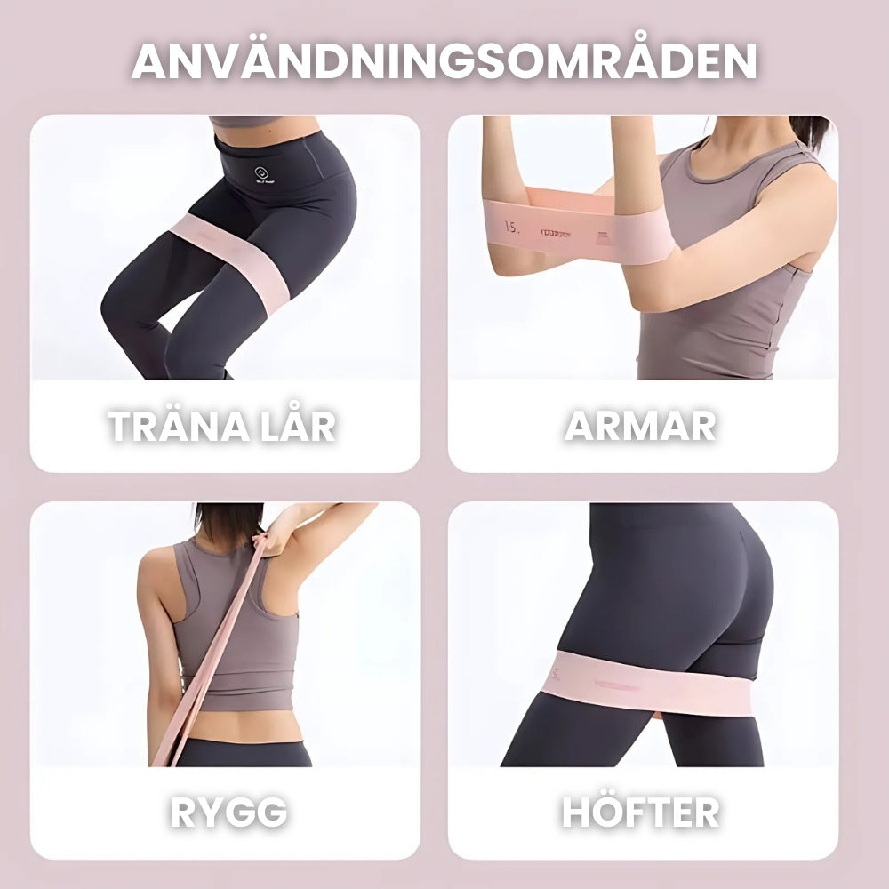 Träningsband – Elastiskt motståndsband för uppvärmning, aktivering och återhämtning