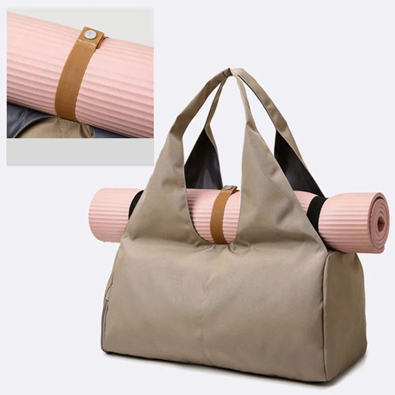 Träningsväska med skofack & yogamattshållare – Stilren, rymlig och perfekt för gymmet