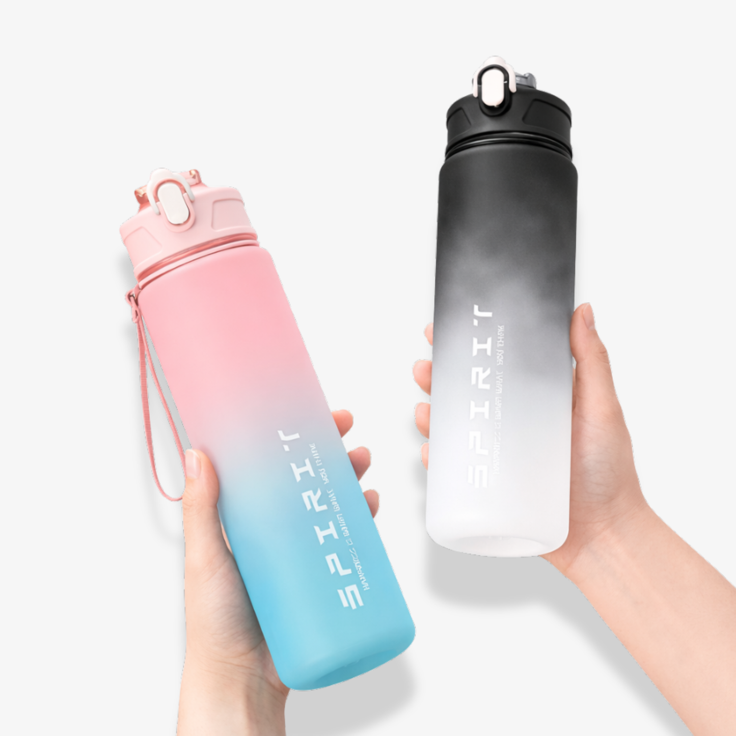 Vattenflaska, 800 ml med tidsmarkering