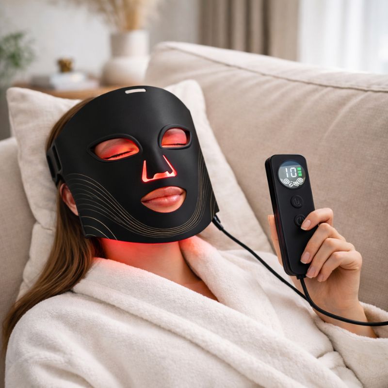 LED Ansiktsmask – 7 Färger Ljusterapi
