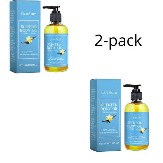 Massageolja – Mjukgörande, avslappnande och väldoftande med vanilj & sheasmör