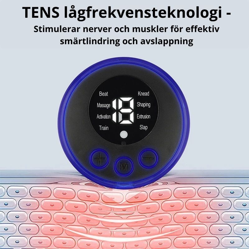 EMS-massagedyna 3 pack/5pack  – trådlös muskelstimulans för återhämtning, träning och mensvärk