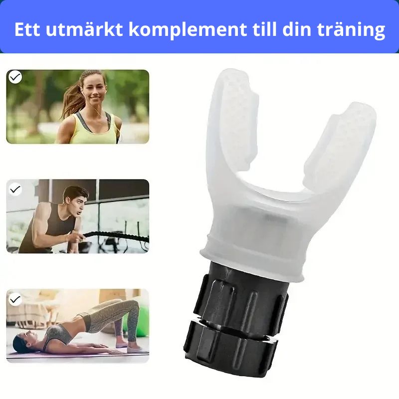 Andningstränare med justerbart motstånd för bättre lungkapacitet