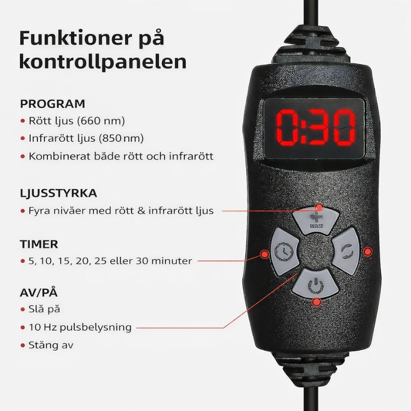 Lindra muskelvärk & stelhet med infraröd LED-värme hemma