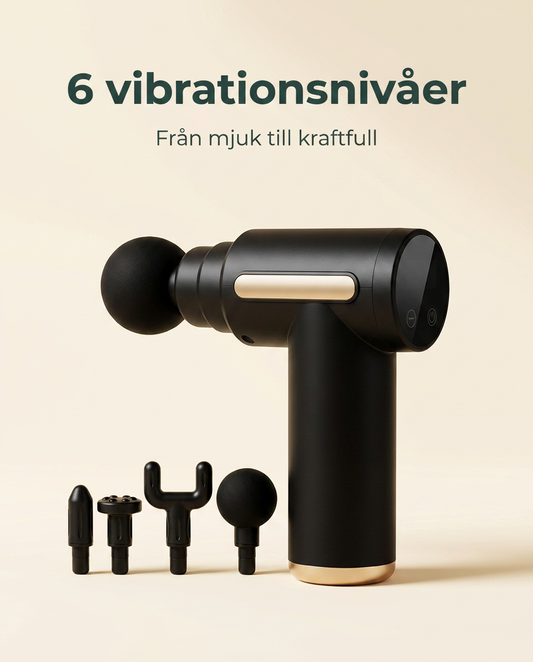 6 vibrationsnivåer – från mjuk till kraftfull