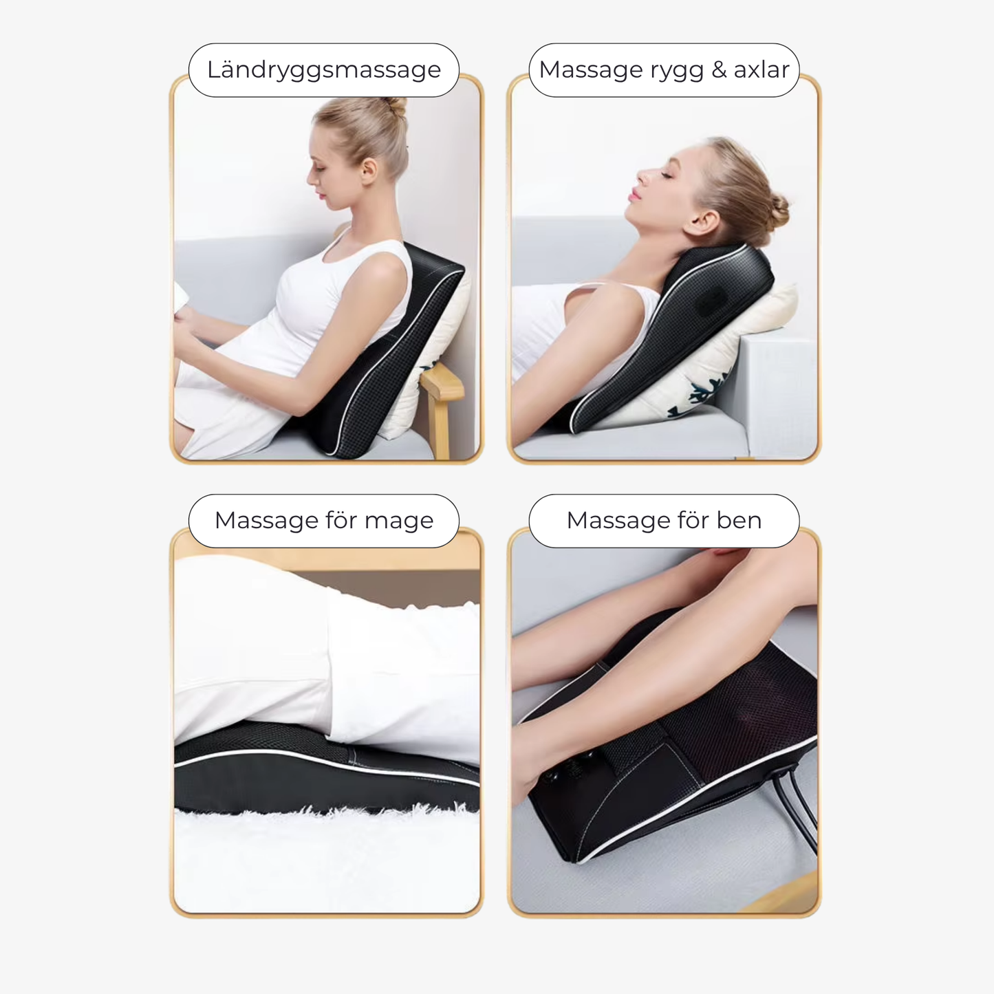Massagekudde Nacke & Rygg med värme och tryckfunktion
