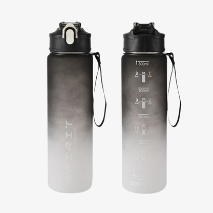 Vattenflaska, 800 ml med tidsmarkering