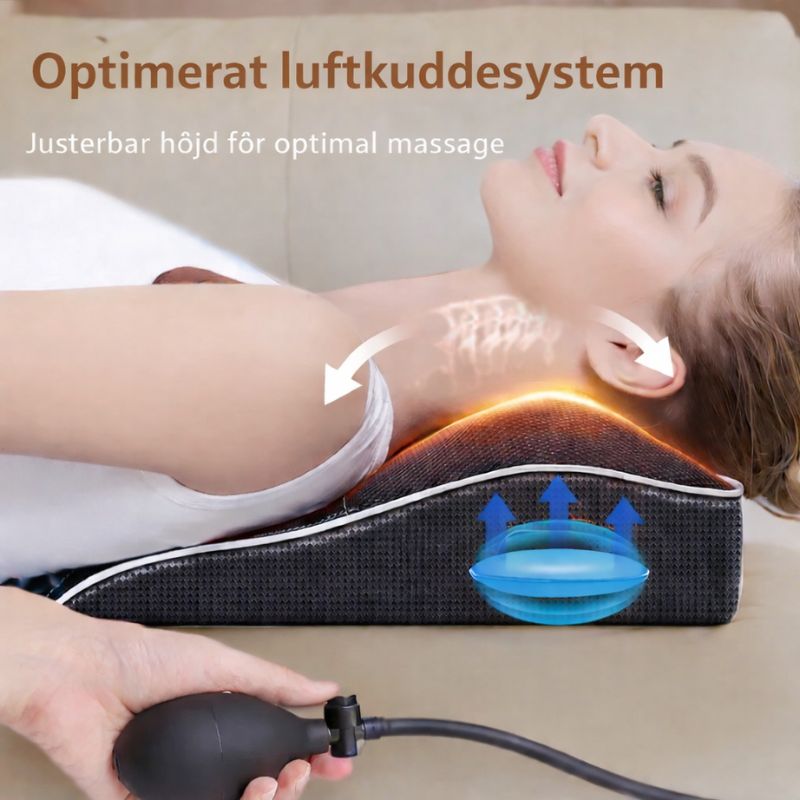 Djupgående nack- & ryggmassage med värme & tryckfunktion
