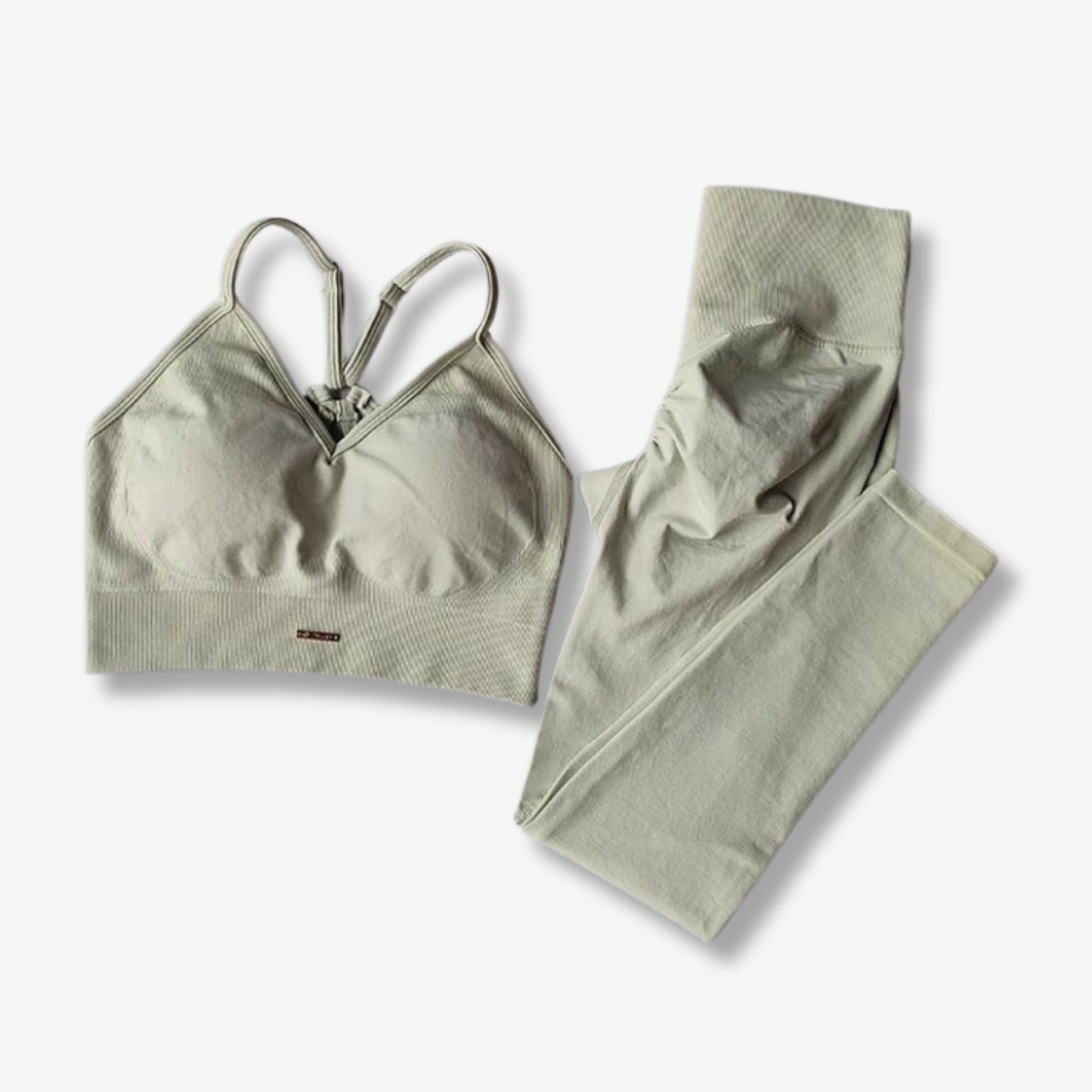 Träningsset med Scrunch-leggings och Sport-bh