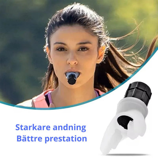 Andningstränare med justerbart motstånd för bättre lungkapacitet