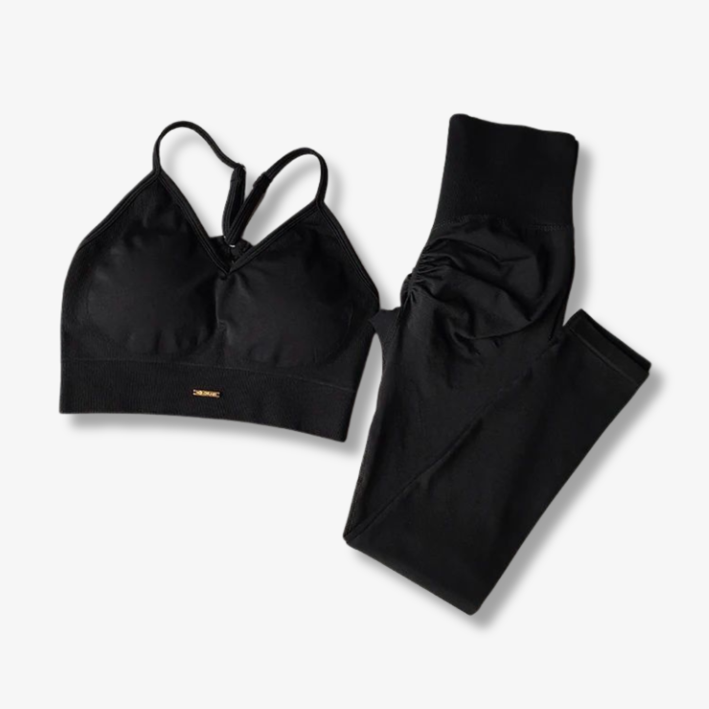 Träningsset med Scrunch-leggings och Sport-bh