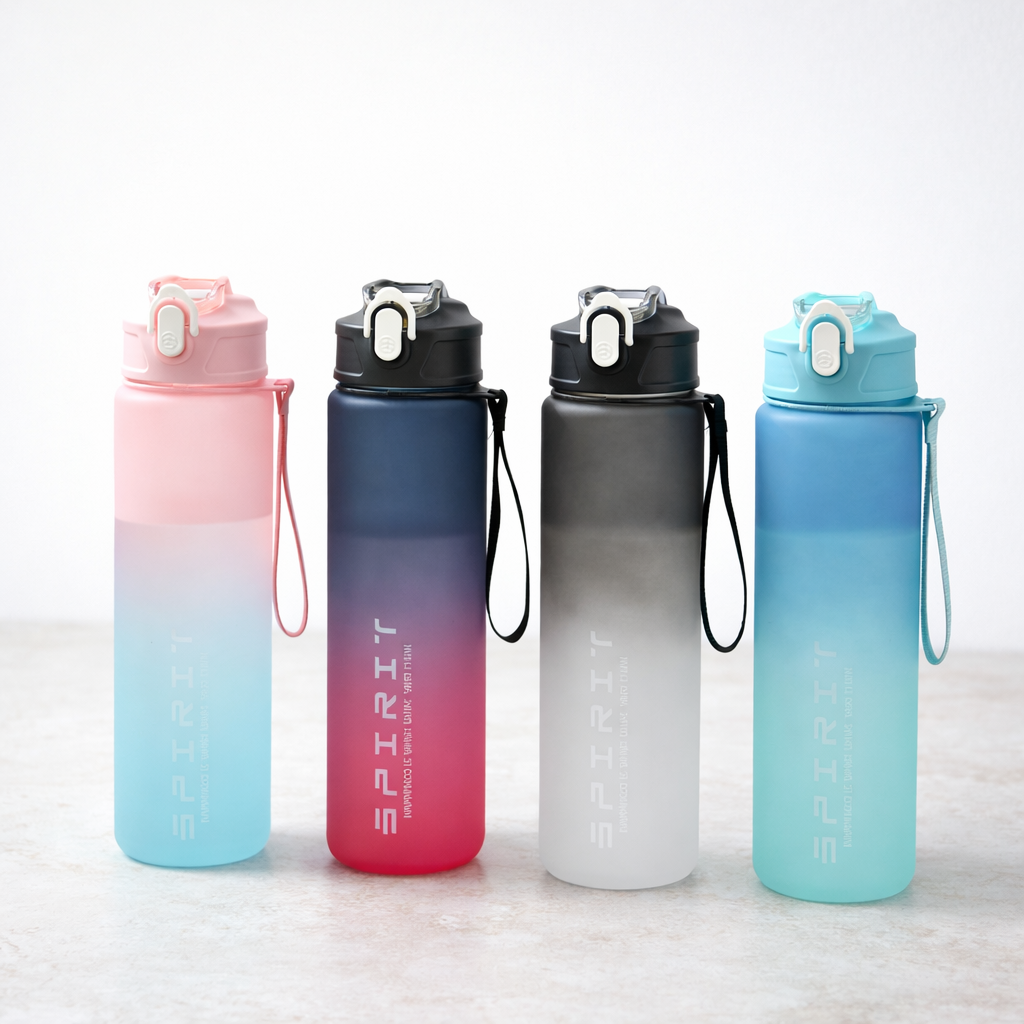 Vattenflaska, 800 ml med tidsmarkering