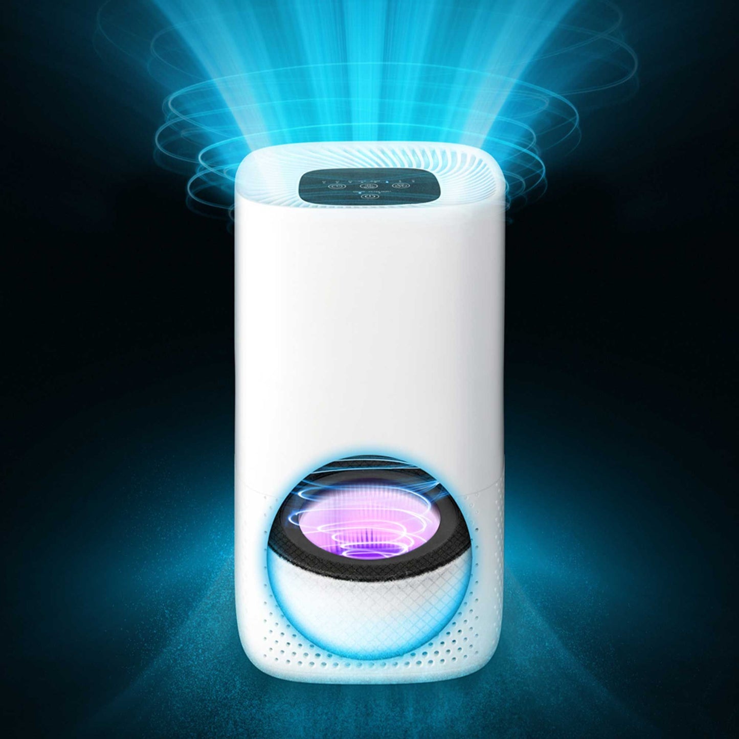 Lanaform Air Purifier – Kompakt luftrenare med HEPA-filter och jonisering