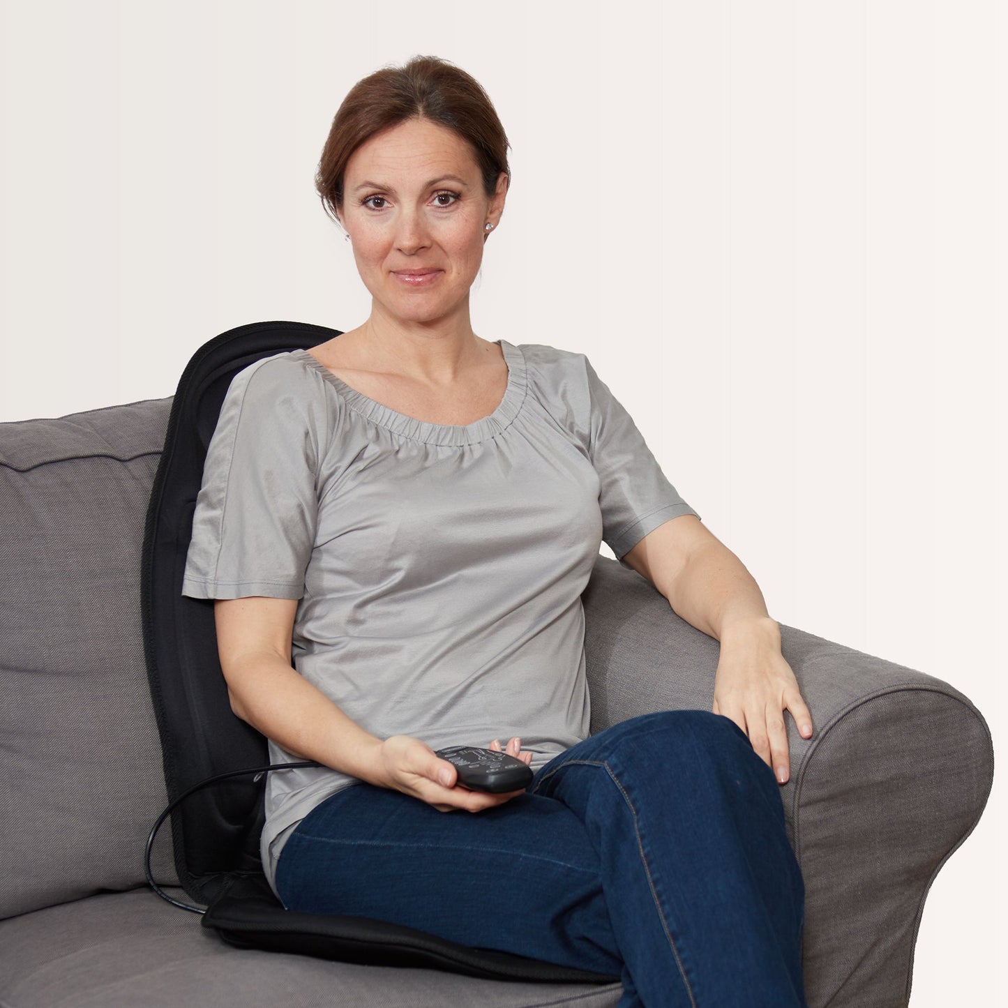 Lanaform Back Massager – Vibrerande massagekudde med värme för rygg och säte