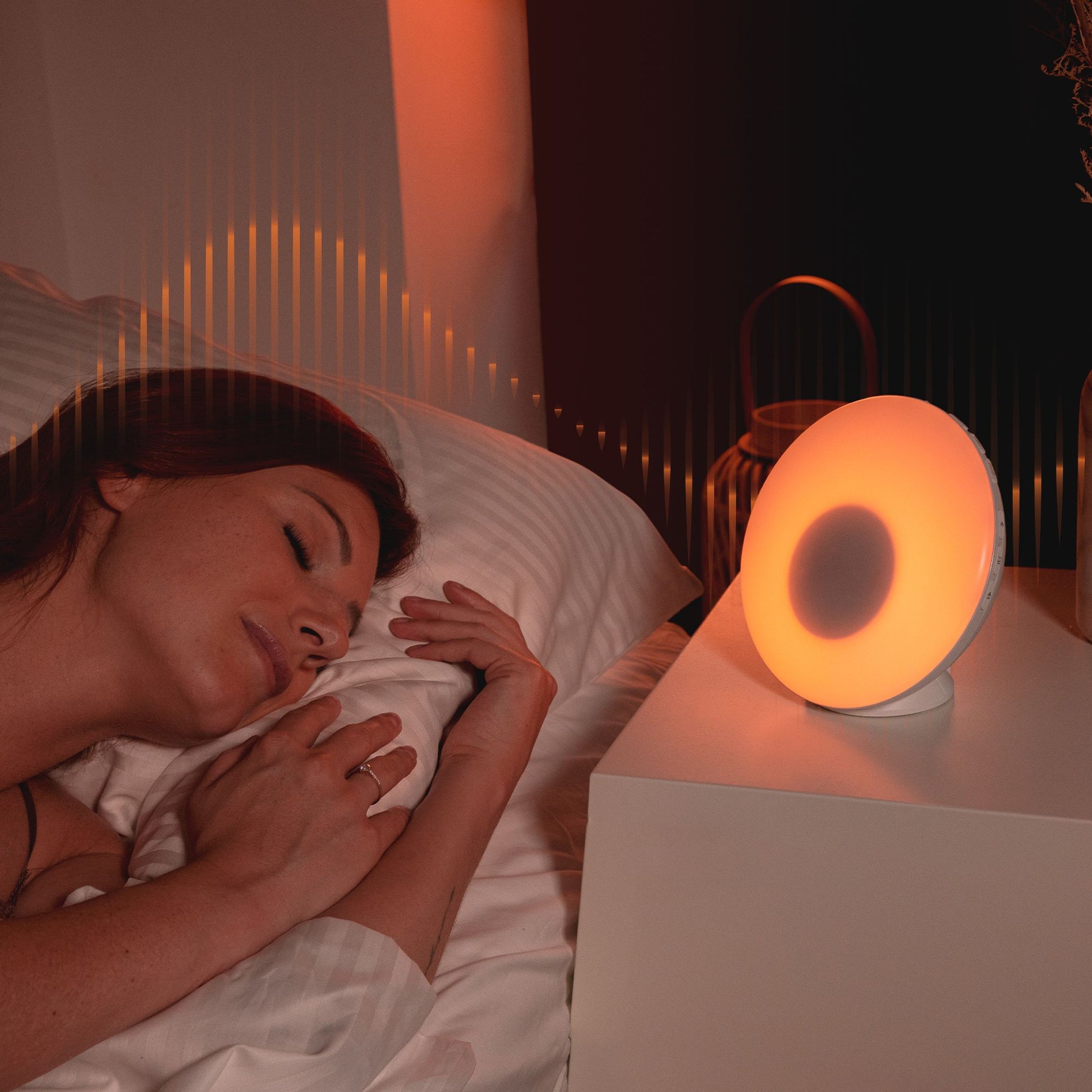 Lanaform Connected Sunrise & Sunset – Smart wake-up light med appstyrning och soluppgångssimulering