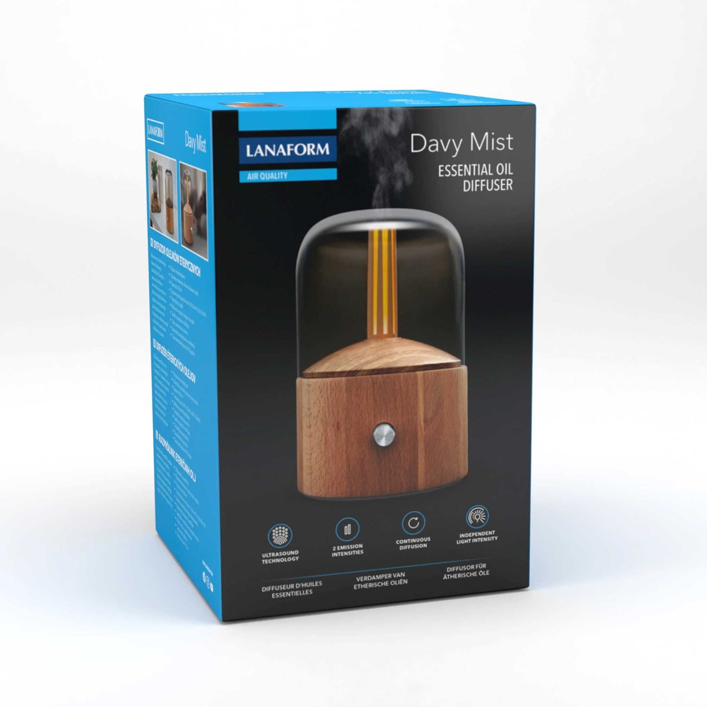 Lanaform Davy Mist – Designad aromadiffuser med kall dimma och LED-belysning