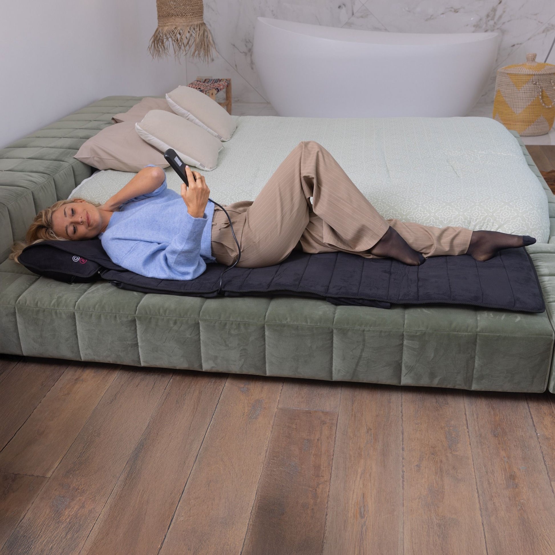 Lanaform Delight Mattress – 3-i-1 massagebädd med värme och vibrationsmassage