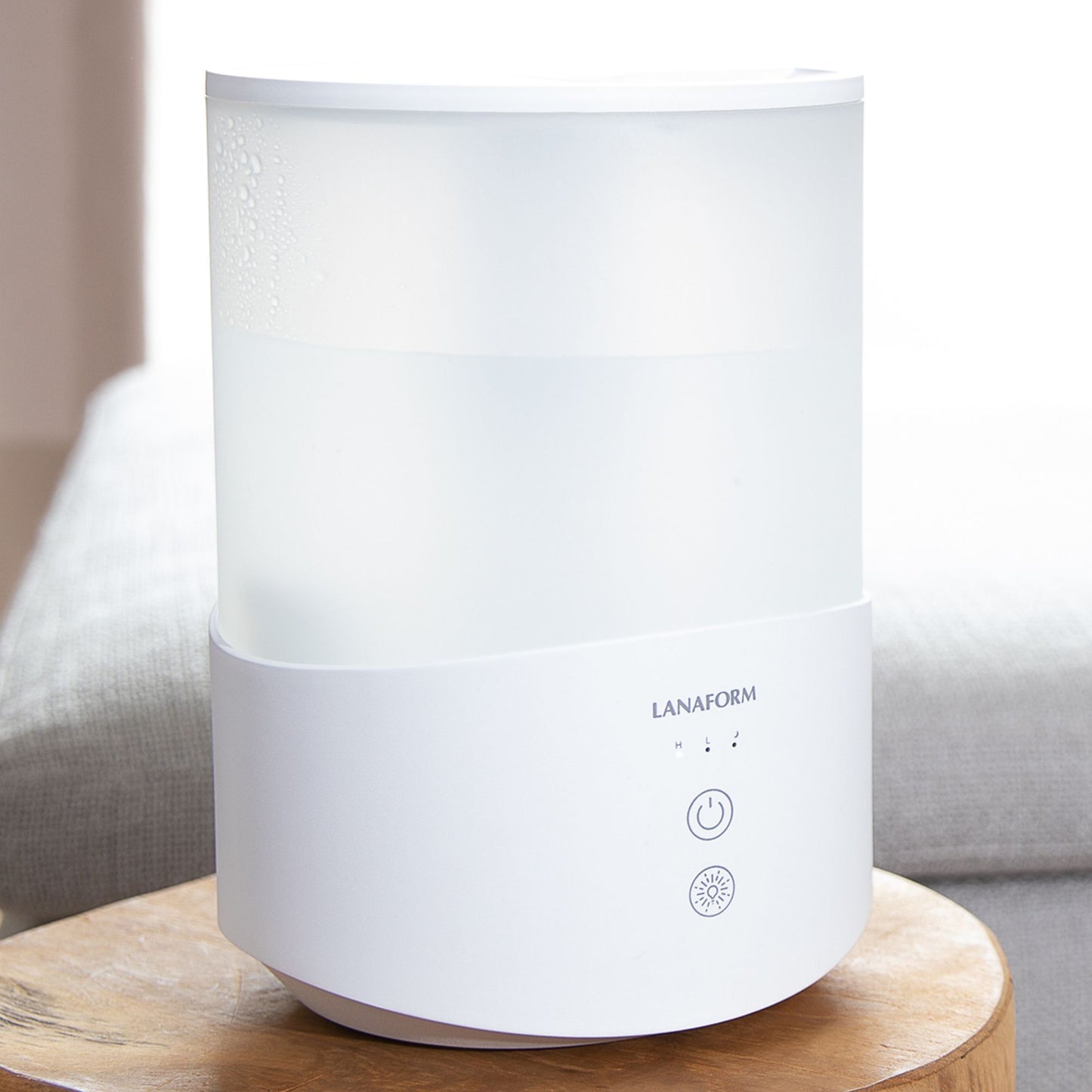 Lanaform Dobra – Luftfuktare med aromadiffuser och LED-ljus i elegant design