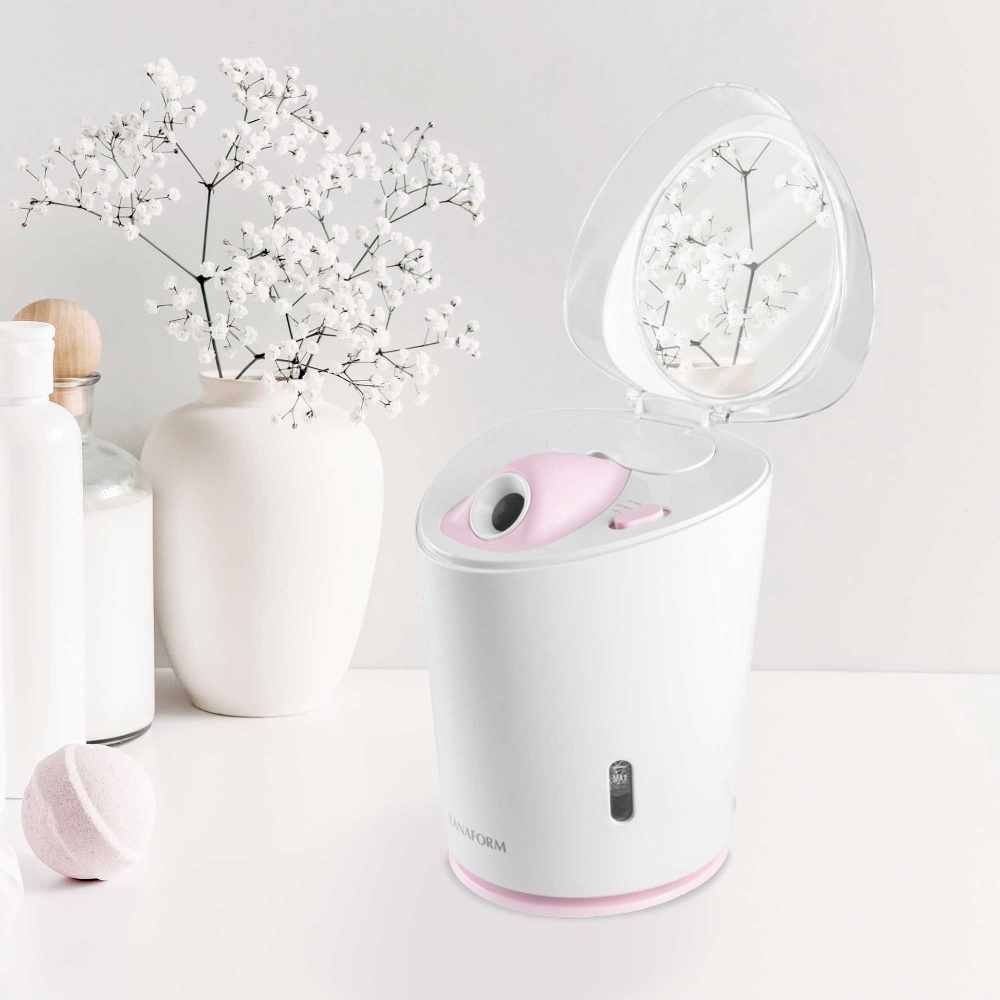 Lanaform Facial Steam – Ansiktsångbad med varm ånga och sval mist för hudvård