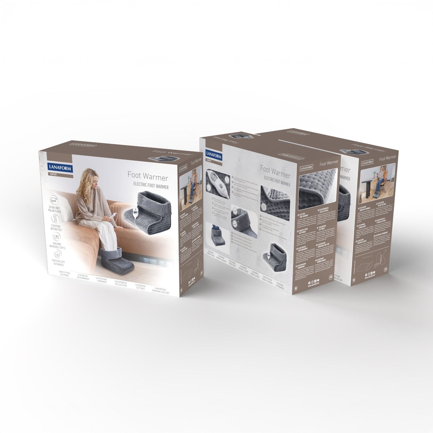 Lanaform Foot Warmer – Elektrisk fotvärmare med extra mjukt foder