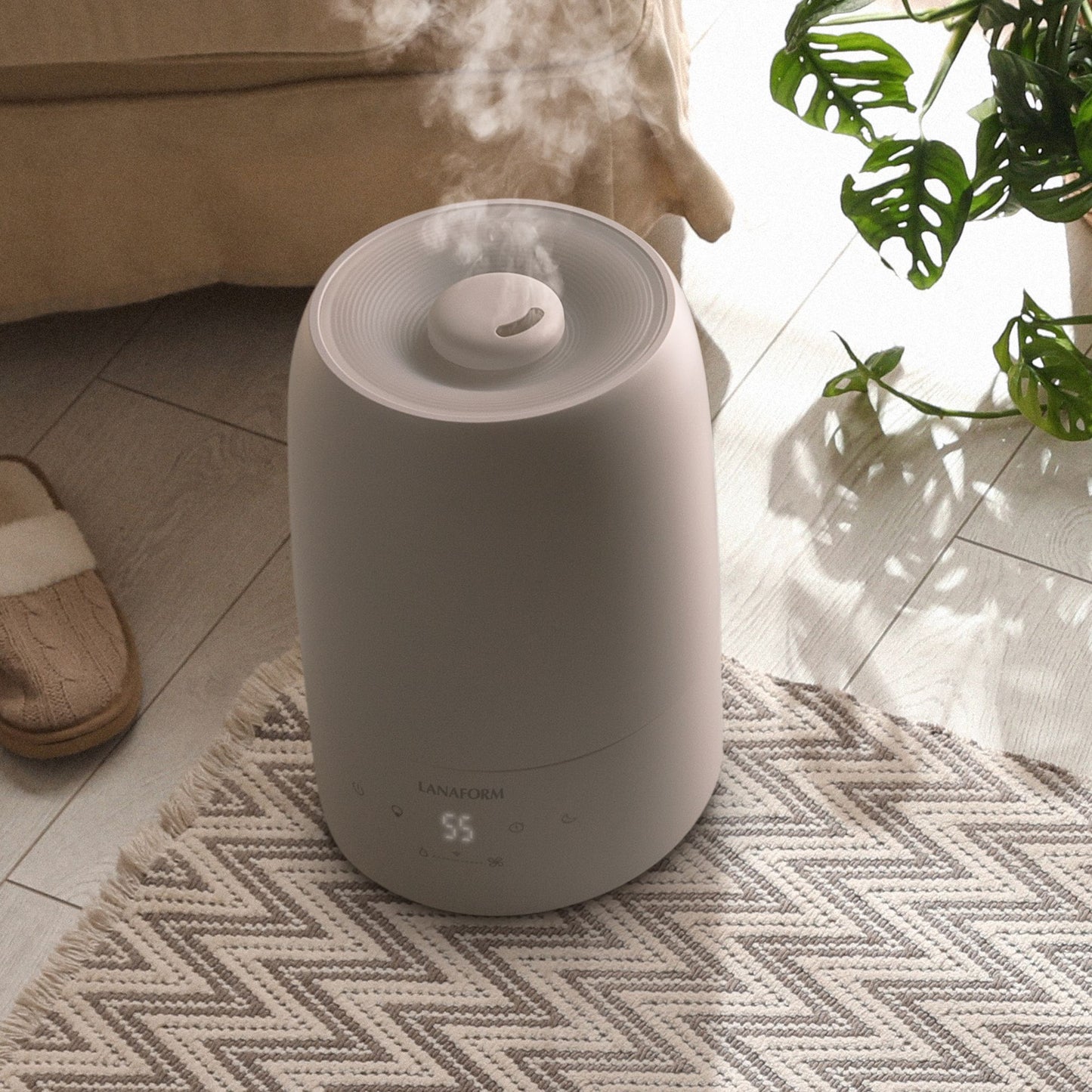 Lanaform H200C – Appstyrd luftfuktare med hygrometer och aromafunktion