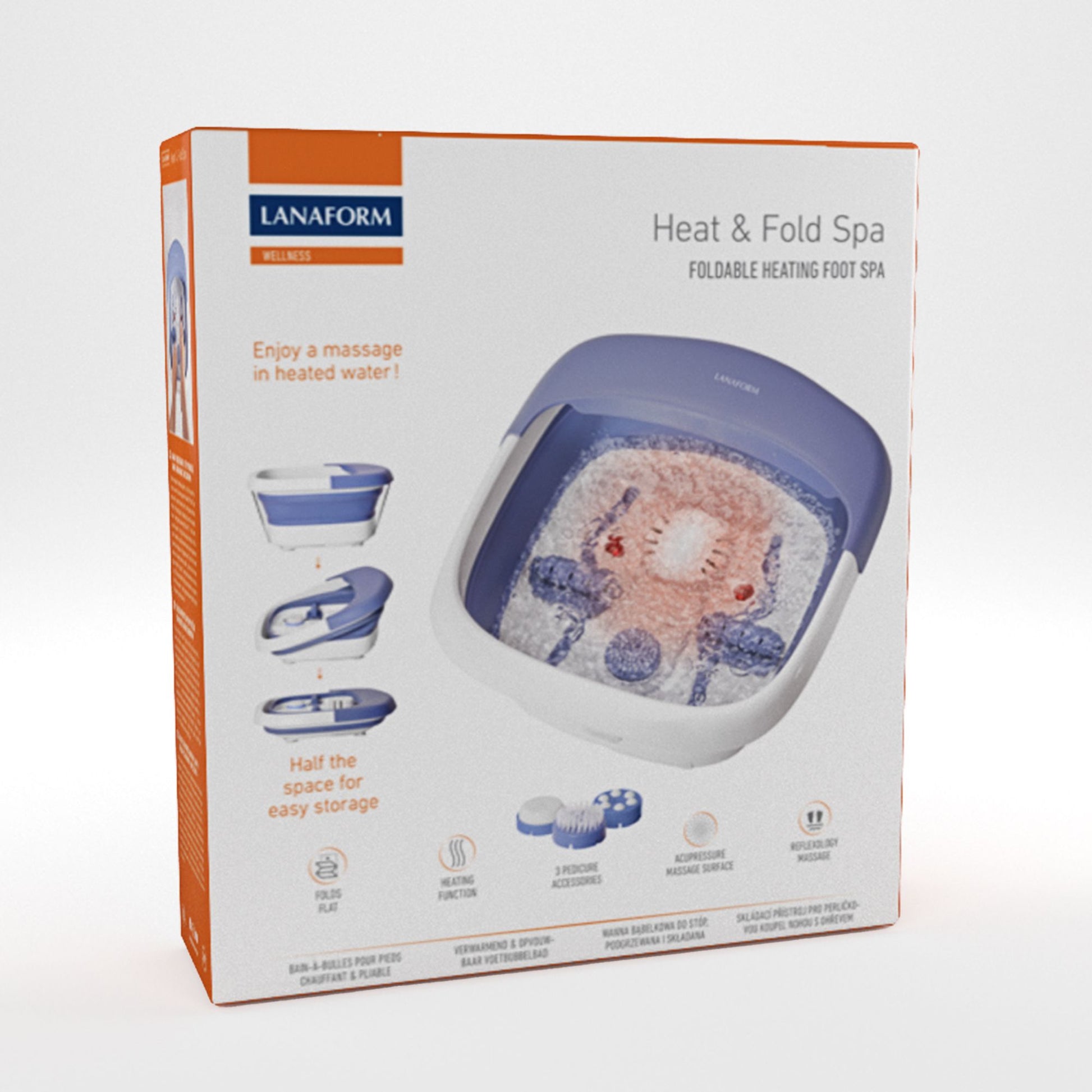 Lanaform Heat Fold Spa – Hopfällbart fotbad med värme och massage