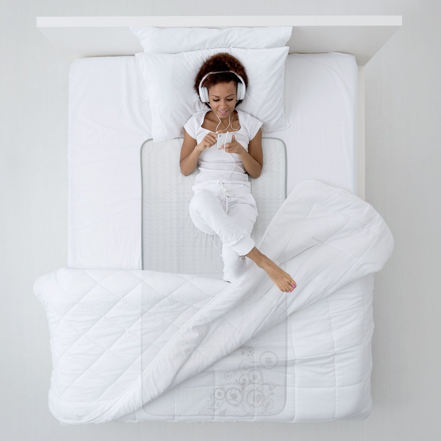 Lanaform Heating Blanket S1 – Elektriskt värmetäcke / värmemadrass för enkelsäng