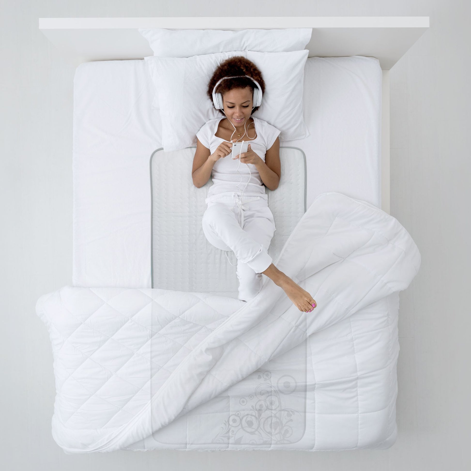 Lanaform Heating Blanket S1 – Elektriskt värmetäcke / värmemadrass för enkelsäng