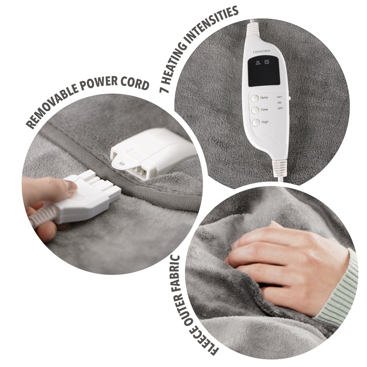Lanaform Heating Overblanket – Extra stort elektriskt värmetäcke för två personer