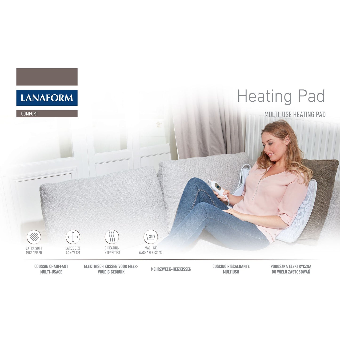 Lanaform Heating Pad – Multifunktionell elektrisk värmematta för hela kroppen