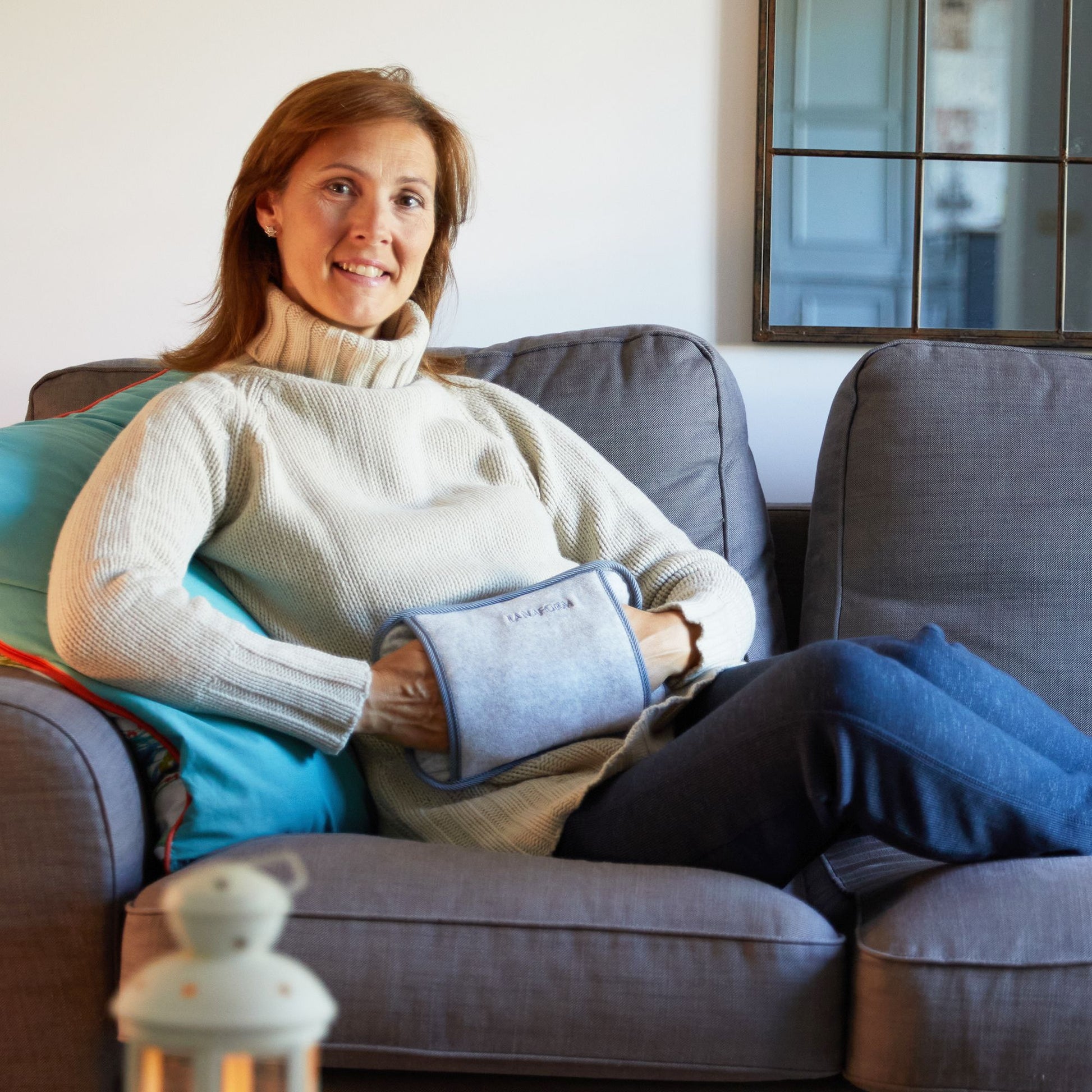Lanaform Hottle Well-Being – Elektrisk värmedyna med mjukt textilöverdrag