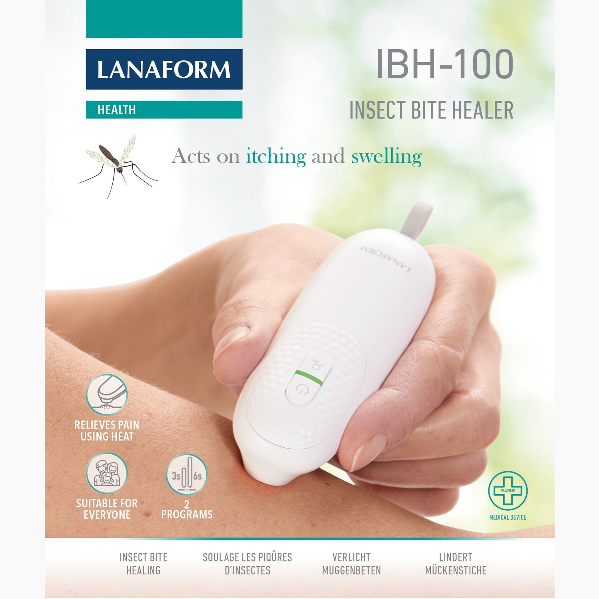 Lanaform IBH-100 – Bettlindrare med värmebehandling för myggbett och insektsstick