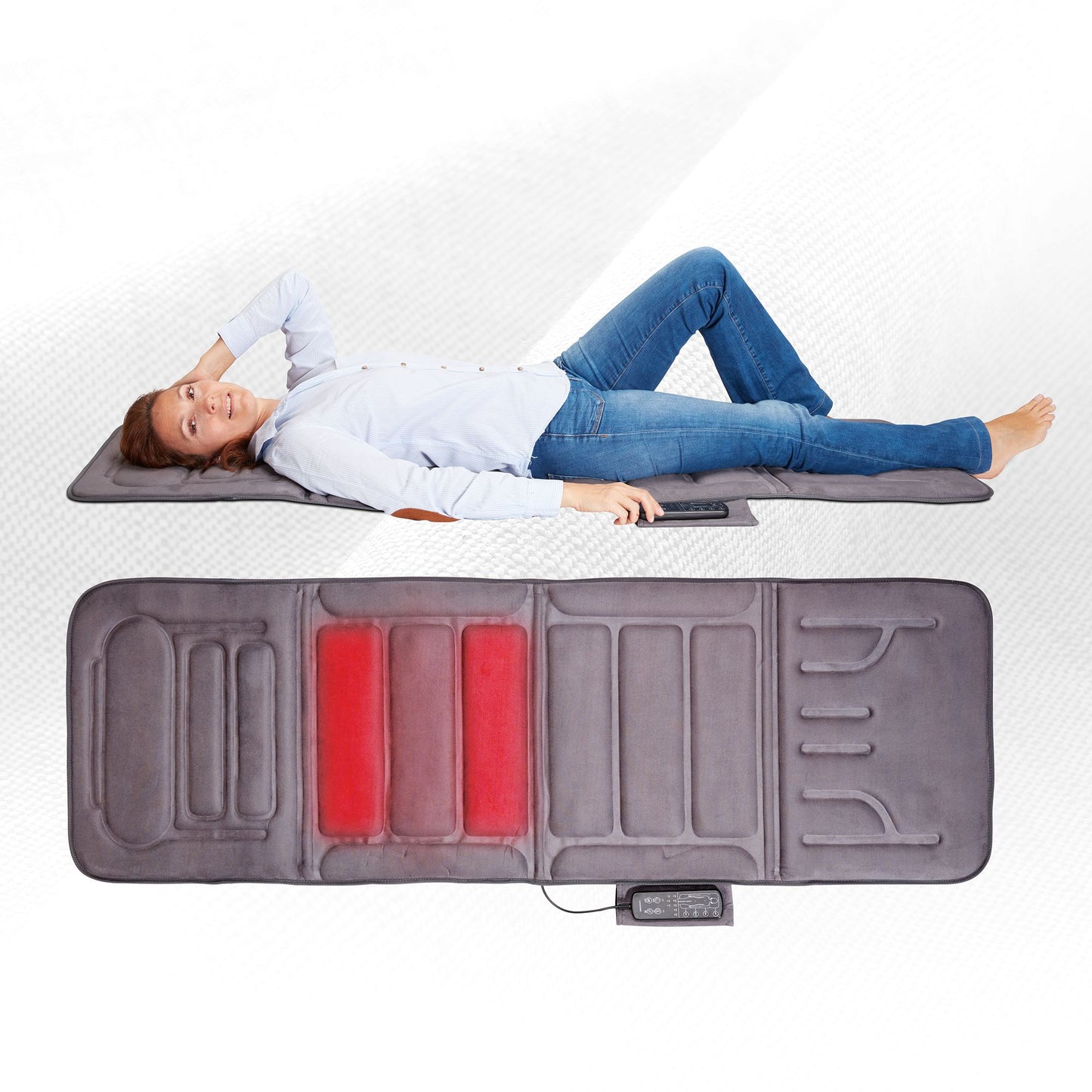 Lanaform Massaging Mattress – Helkroppsmassage med värme i hopfällbar massagematta