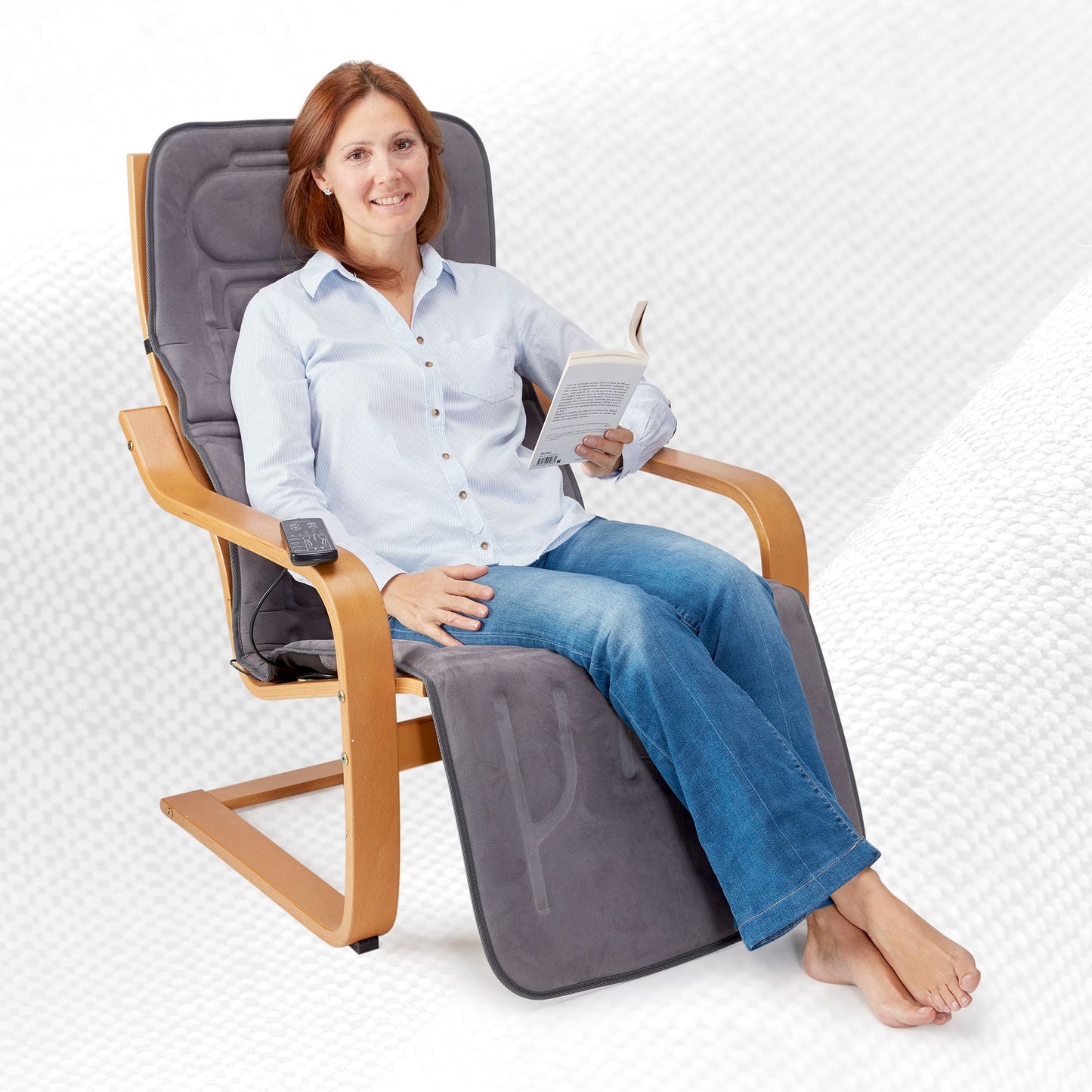 Lanaform Massaging Mattress – Helkroppsmassage med värme i hopfällbar massagematta