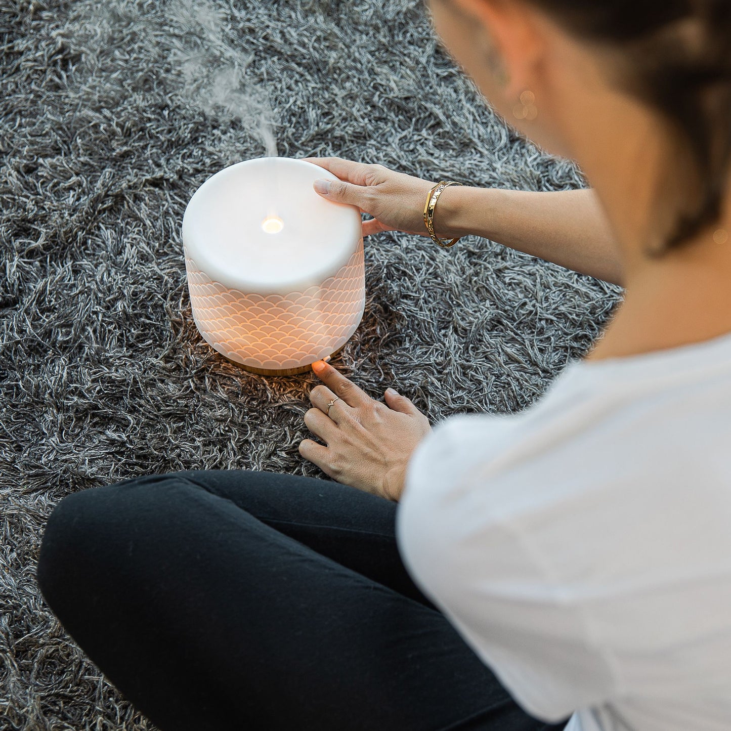 Lanaform Moya – Ultraljudsdiffuser med LED-belysning och doftspridning