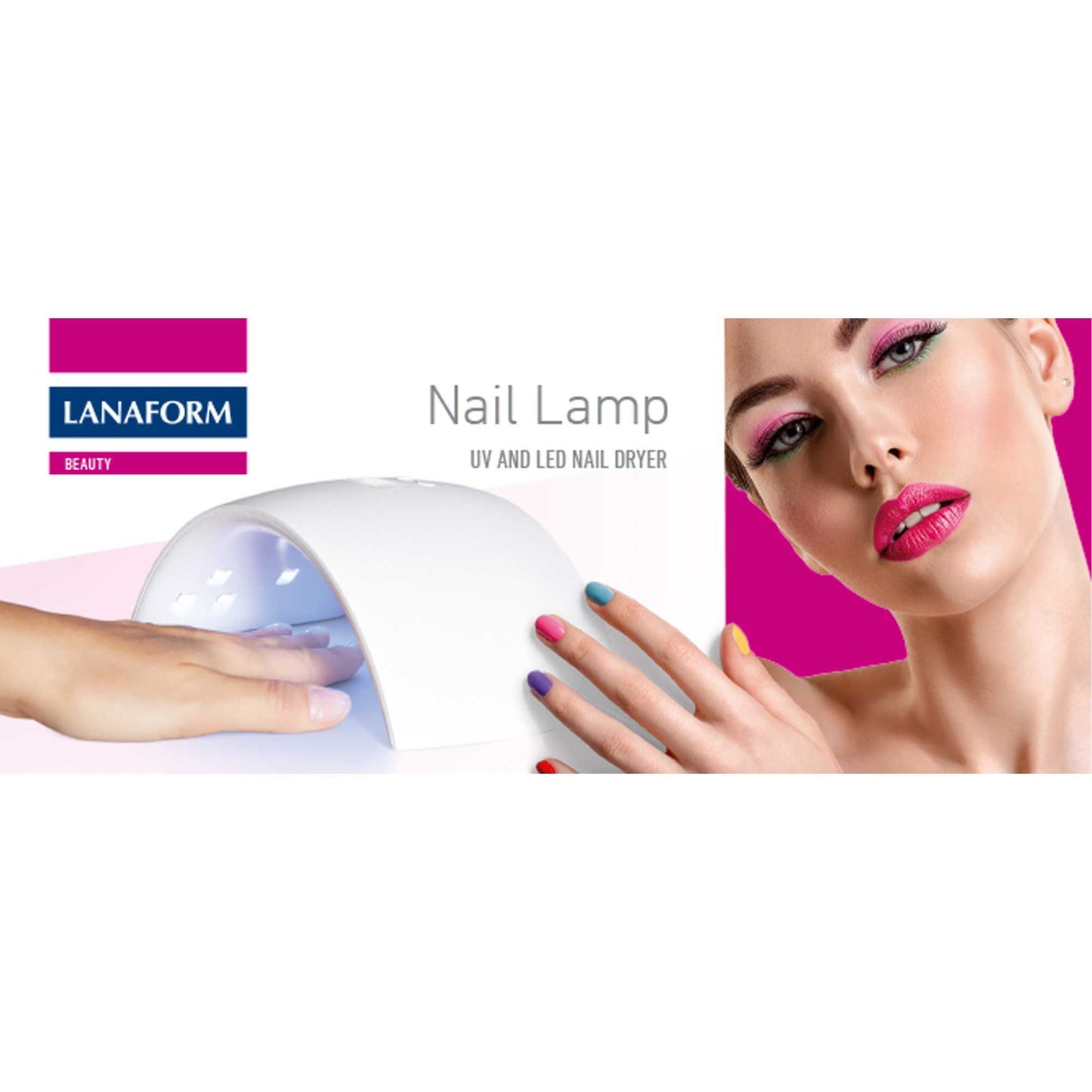 Lanaform Nail Lamp – UV/LED-lampa för snabbtorkning av gel- och shellack