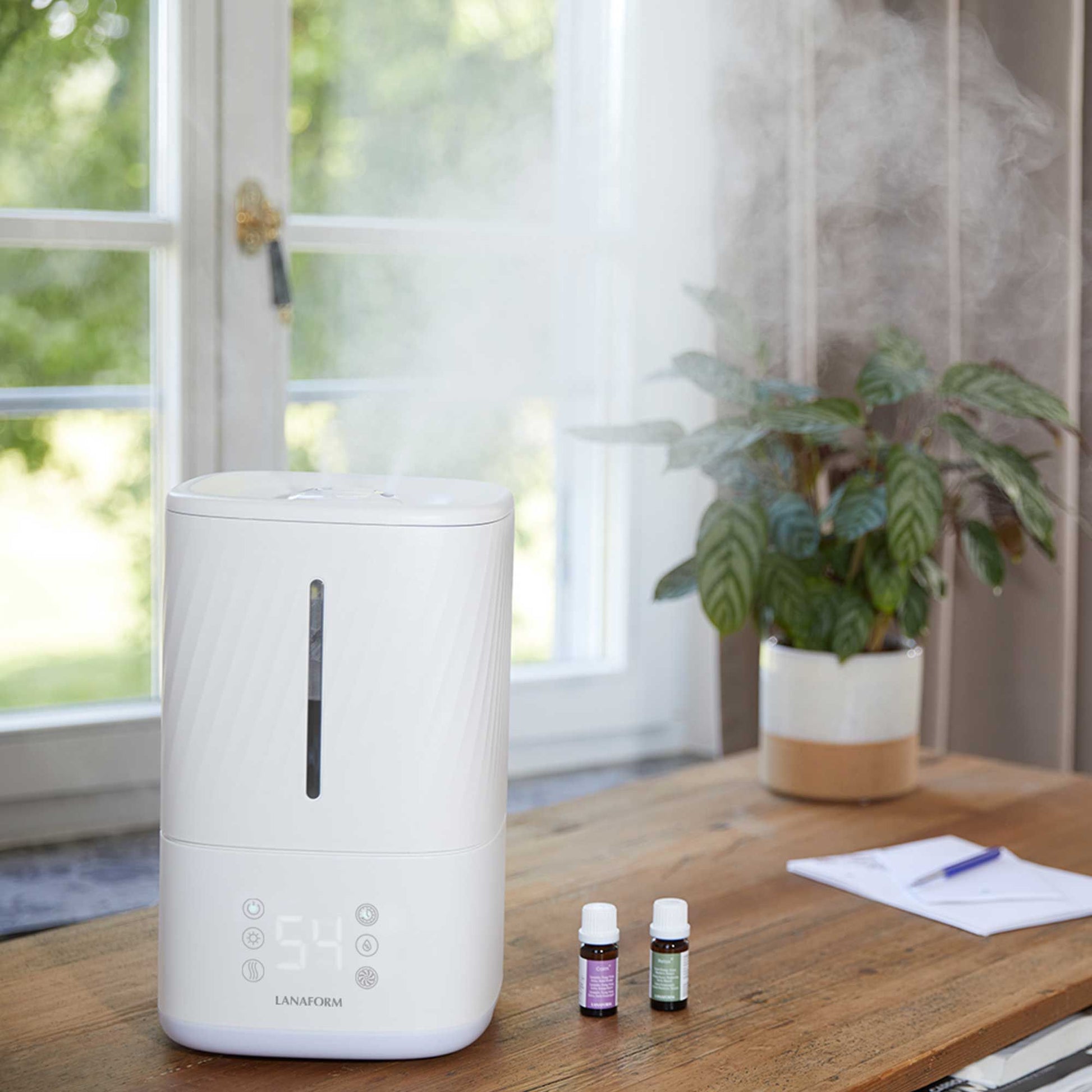 Lanaform Napo – Luftfuktare med varm & kall dimma, aromafunktion och touchskärm