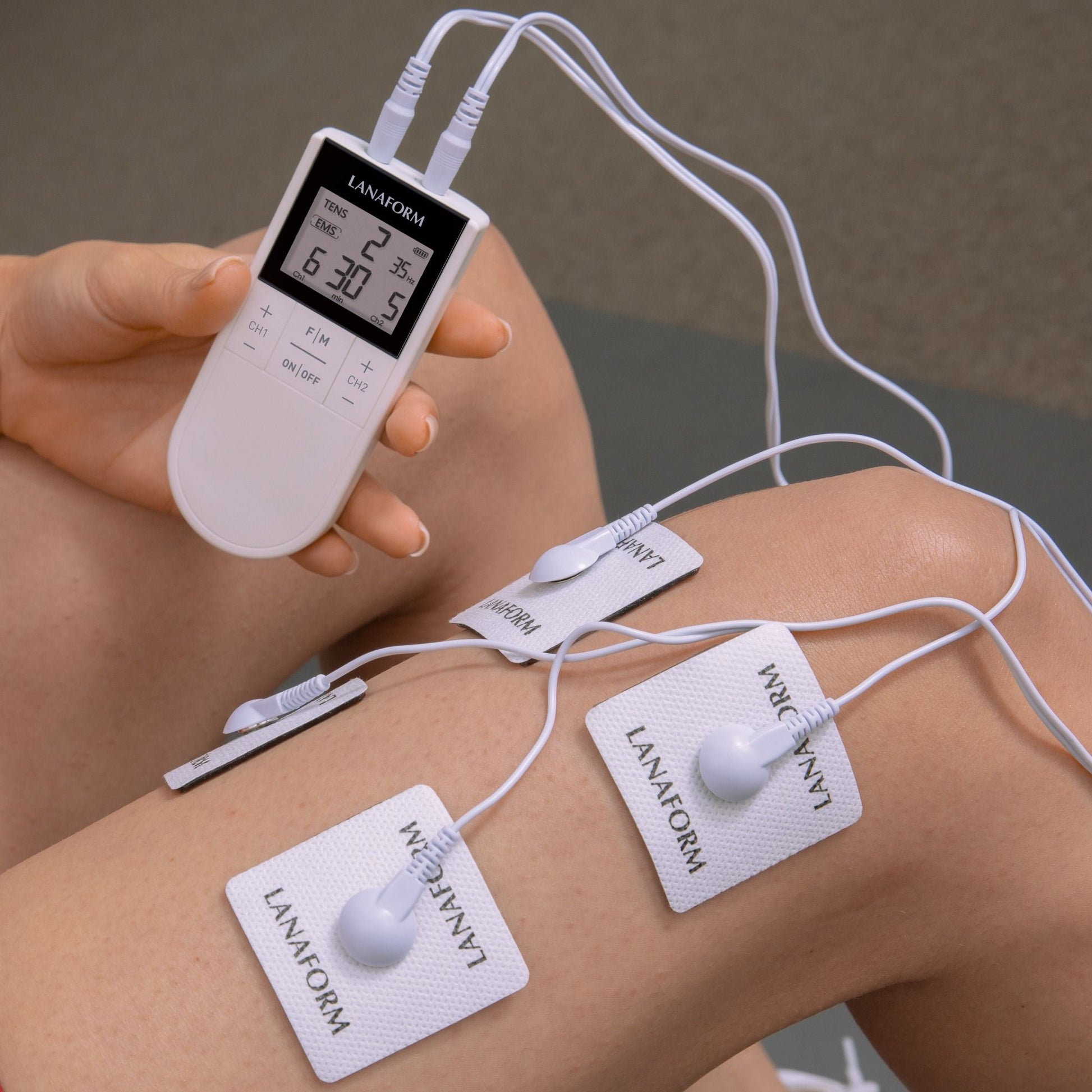 Lanaform Physio Stim – Avancerad TENS/EMS-apparat med dubbla kanaler och 20 program