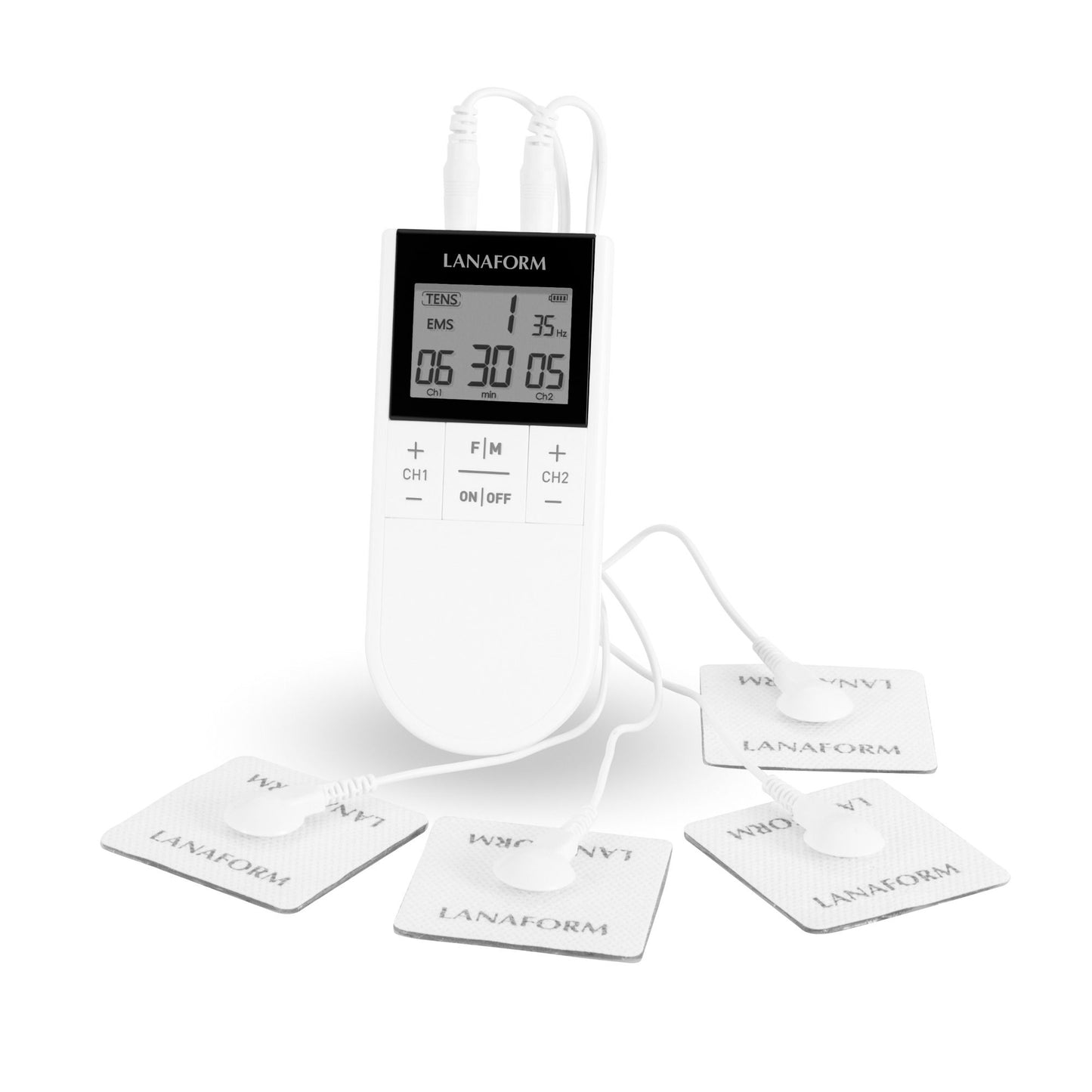 Lanaform Physio Stim – Avancerad TENS/EMS-apparat med dubbla kanaler och 20 program