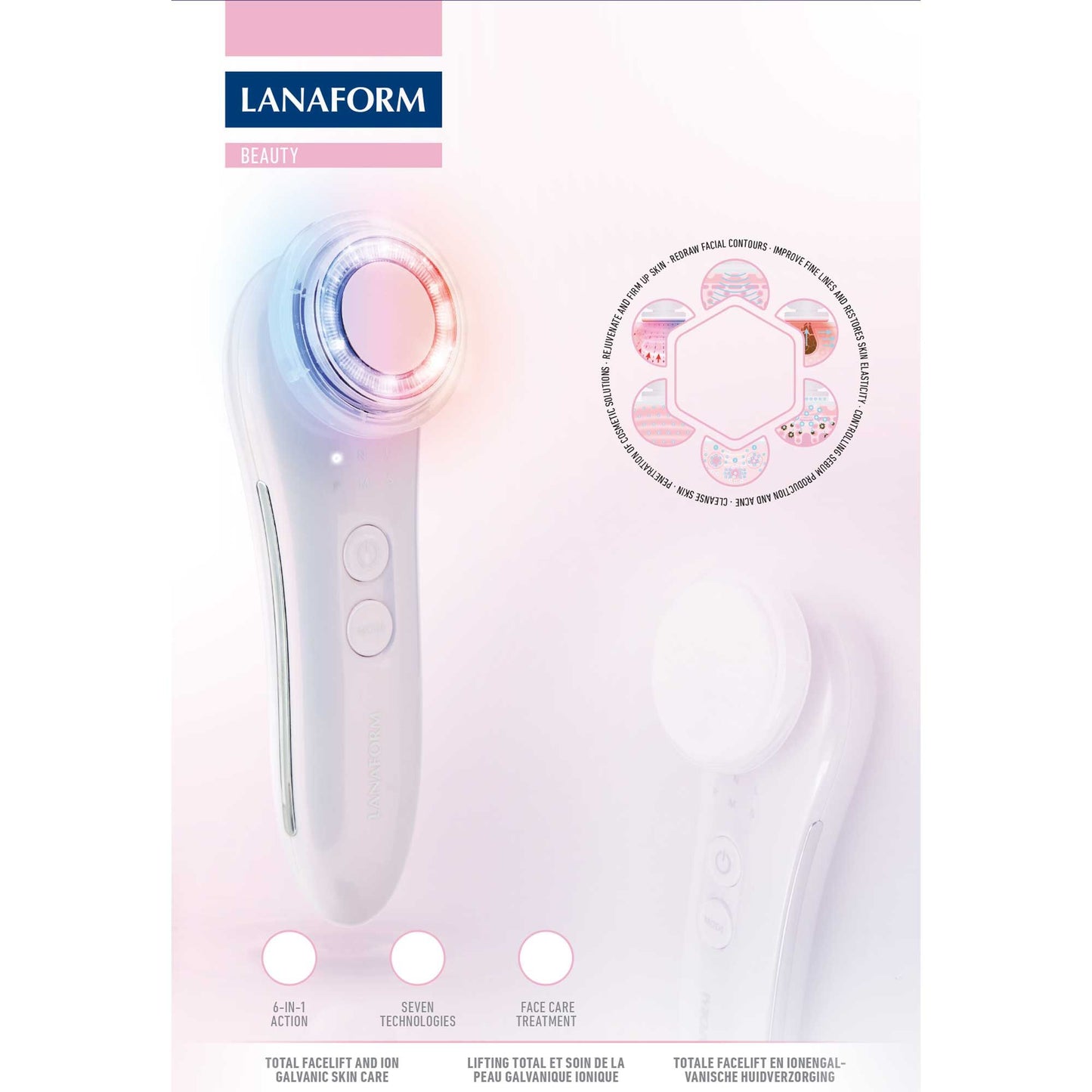 Lanaform PureSkin – LED-enhet för anti-ageing och hudföryngring