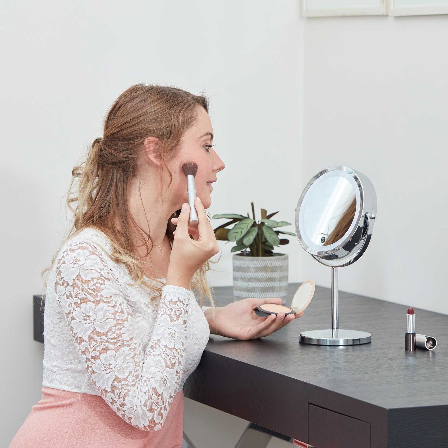Lanaform Stand Mirror x10 – Fristående spegel med 10x förstoring