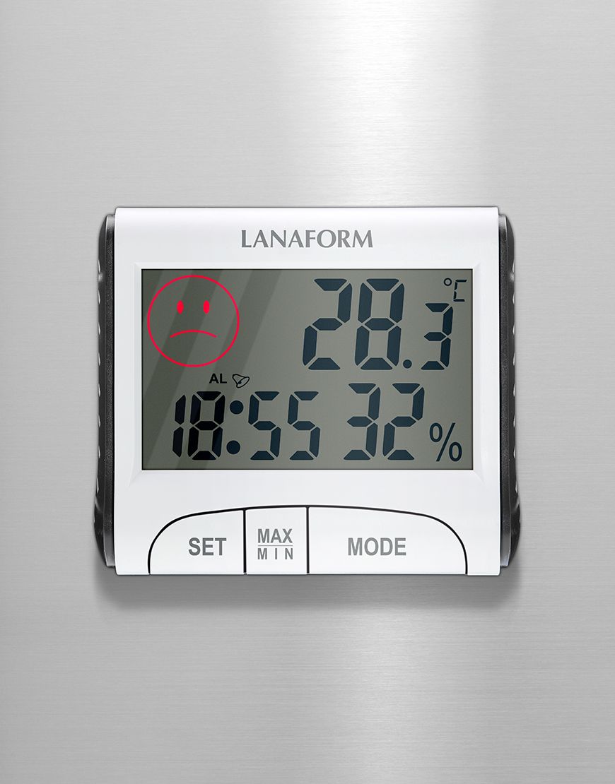 Lanaform Thermo-Hygrometer – Digital termometer och hygrometer för inomhusklimat